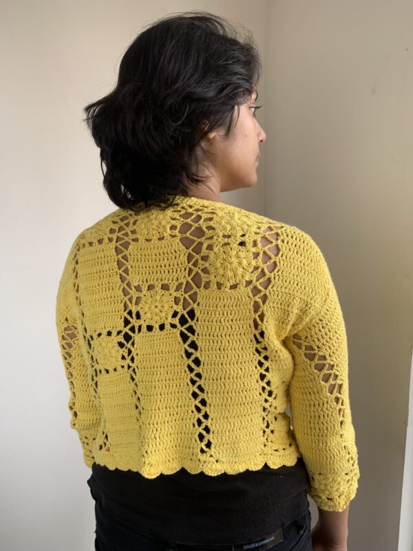 Mustard Yellow crochet top - Image 4