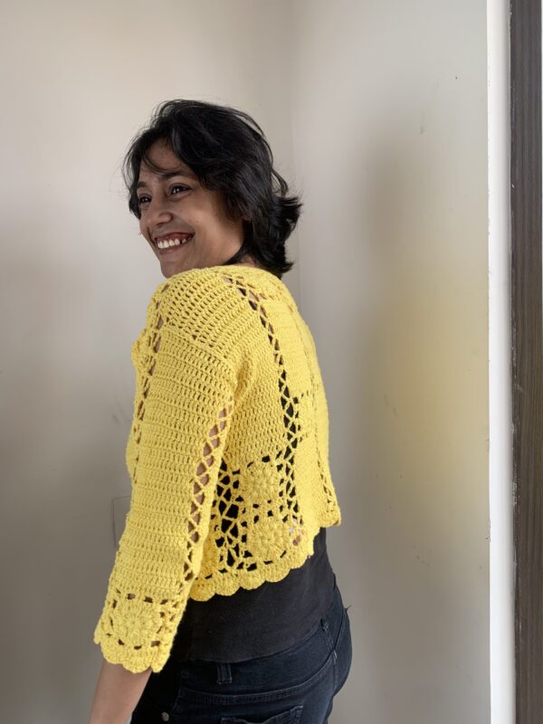 Mustard Yellow crochet top - Image 5
