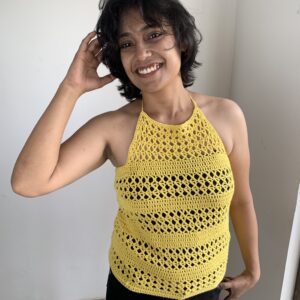 Yellow Halter Neck