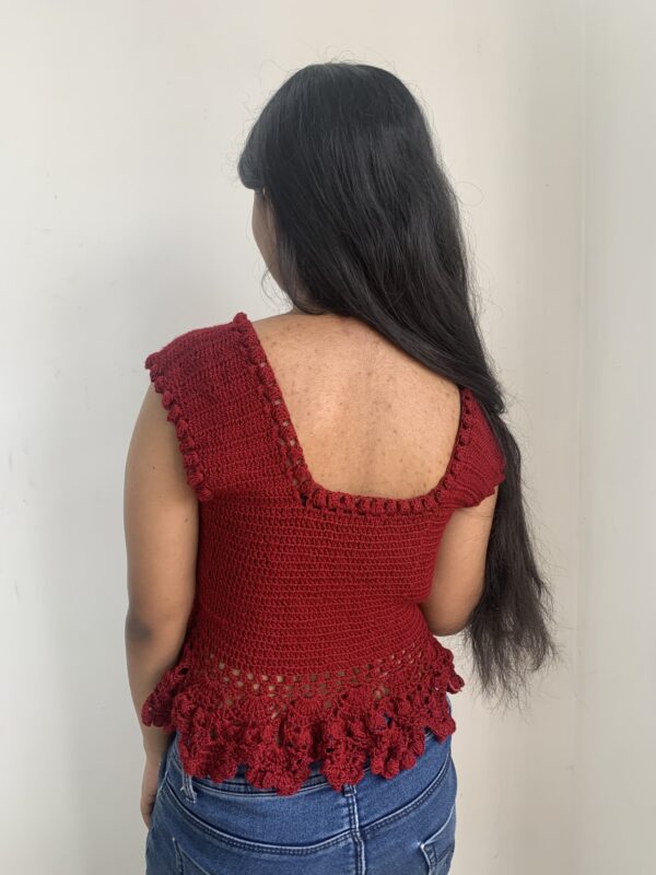 Maroon Crop Top - Image 4