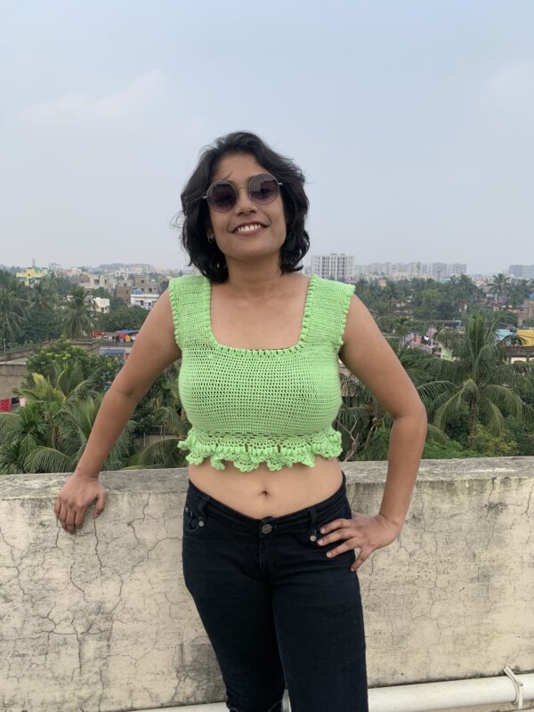 Mint Meadow Crochet Crop Top auto draft