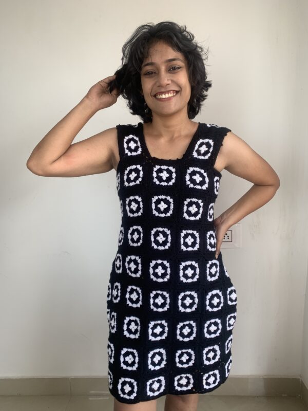 Midnight Mosaic Crochet Dress auto draft